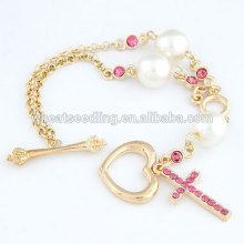 The cross hanging personality love forever bracelet